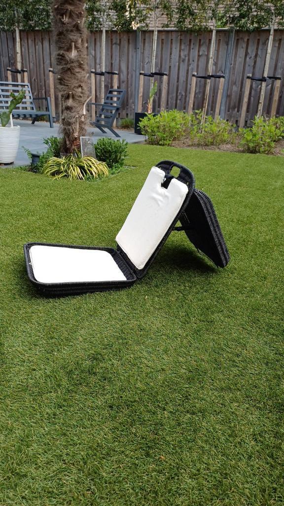 Luxe Rotan Strandstoel Koffer> zomer-topper🏖, Tuin en Terras, Ligbedden, Nieuw, Rotan, Inklapbaar, Verstelbaar, Ophalen