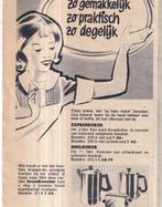 Retro reclame 1960 Daalderop Tiel electrisch theelichtje, Ophalen of Verzenden, Huis en Inrichting