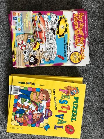 12 vakantie-/puzzelboeken te koop beschikbaar voor biedingen