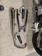 Diverse motoronderdelen - Uitlaat, achterbrug, schokdempers, Motoren, Ophalen of Verzenden, Gebruikt