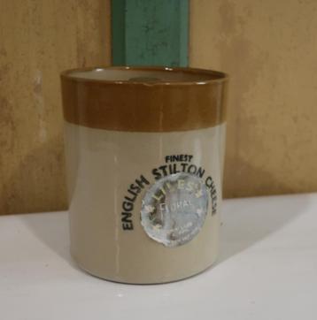Pot met deksel voorraad Stilton Cheese English aardewerk beschikbaar voor biedingen