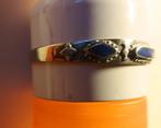 Zilveren armband met Lapis Lazuli, Sieraden, Tassen en Uiterlijk, Armbanden, Gebruikt, Blauw, Ophalen of Verzenden, Met edelsteen