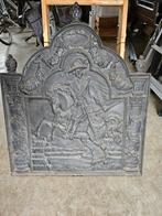 Antieke Gietijzeren Haardplaat, Antiek en Kunst, Ophalen of Verzenden