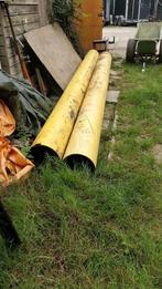 Stalen buis  33 cm met bekleding 5mm staal 4.5 meter lang, Doe-het-zelf en Verbouw, Buizen en Afvoer, Ophalen, Zo goed als nieuw