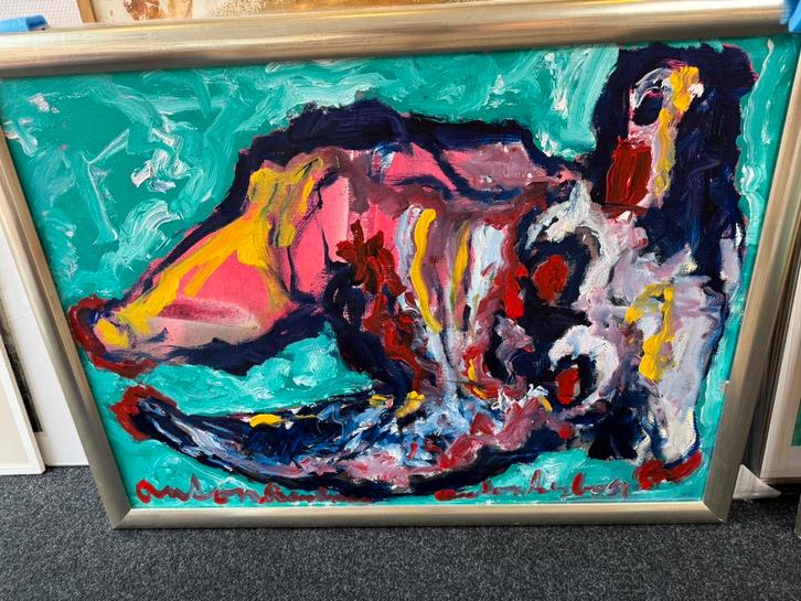 1000 % Originele Mooie  Anton Heyboer Schilderijen Collectie, Antiek en Kunst, Kunst | Schilderijen | Modern, Ophalen of Verzenden