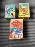 Drie oude vintage kwartet spellen snorkels Disney Piggelmee, Verzamelen, Ophalen of Verzenden, Gebruikt, Kwartet(ten)