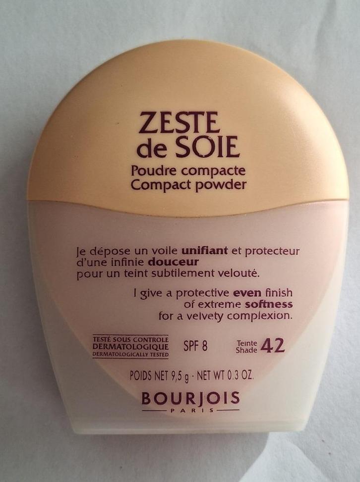 Bourjois Zeste de Soie compact powder poeder 42 rose satin, Sieraden, Tassen en Uiterlijk, Uiterlijk | Cosmetica en Make-up, Nieuw