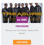 2 tickets te koop voor Treasure, Tickets en Kaartjes, Twee personen, December