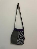 Tas8 - Fleurige leren handgemaakte tas (1), Sieraden, Tassen en Uiterlijk, Tassen | Damestassen, Ophalen of Verzenden, Nieuw, Bruin