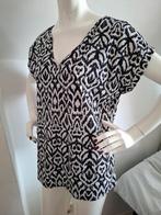 Elvira travel dessin shirt zwart/ wit maat M/L, Maat 38/40 (M), Zwart, Ophalen of Verzenden, Zo goed als nieuw