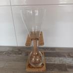 Kwak bierglas met houten standaard, Ophalen of Verzenden, Gebruikt