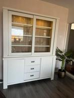 Buffetkast wit met schuifdeuren en verlichting, Ophalen, Gebruikt, 200 cm of meer, 150 tot 200 cm