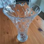 Ravenna Kristallen Vaas Bladmotief, Overige kleuren, Ophalen of Verzenden, Minder dan 50 cm, Glas