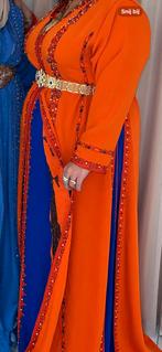 Marokkaanse jurk te koop, Kleding | Dames, Jurken, Ophalen of Verzenden, Zo goed als nieuw, Blauw, Onder de knie
