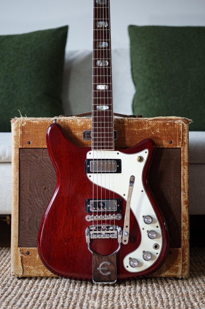 1966 Epiphone Crestwood Custom, Muziek en Instrumenten, Snaarinstrumenten | Gitaren | Elektrisch, Gebruikt, Solid body, Gibson
