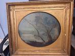 antiek barbizon schilderij door corot, Ophalen of Verzenden