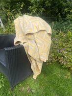 Prachtige gele / groene vintage wollen deken 190x 240 cm, Ophalen of Verzenden, Zo goed als nieuw