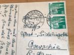 dubbel gestempeld, Postzegels en Munten, Brieven en Enveloppen | Buitenland, Verzenden, Briefkaart