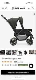 Deryan Duobuggy Elena - Duowagen, Kinderen en Baby's, Kinderwagens en Combinaties, Gebruikt, Duowagen, Ophalen, Kinderwagen