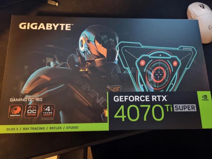 Gigabyte RTX 4070 Ti SUPER, Computers en Software, Videokaarten, Zo goed als nieuw, Nvidia, PCI-Express 4.0, GDDR6, HDMI, DisplayPort