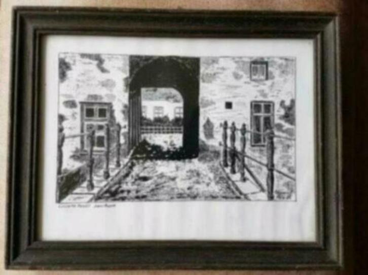 Tekening a. Grevelt den bosch louwsche poort 2, Antiek en Kunst, Kunst | Tekeningen en Foto's, Ophalen