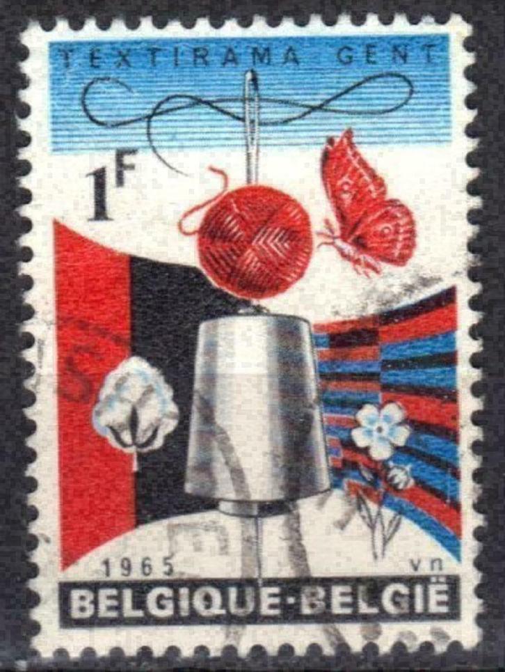 Belgie 1965 - Yvert/OBP 1313/1314 - Textirama in Gent (ST), Postzegels en Munten, Postzegels | Europa | België, Gestempeld, Verzenden