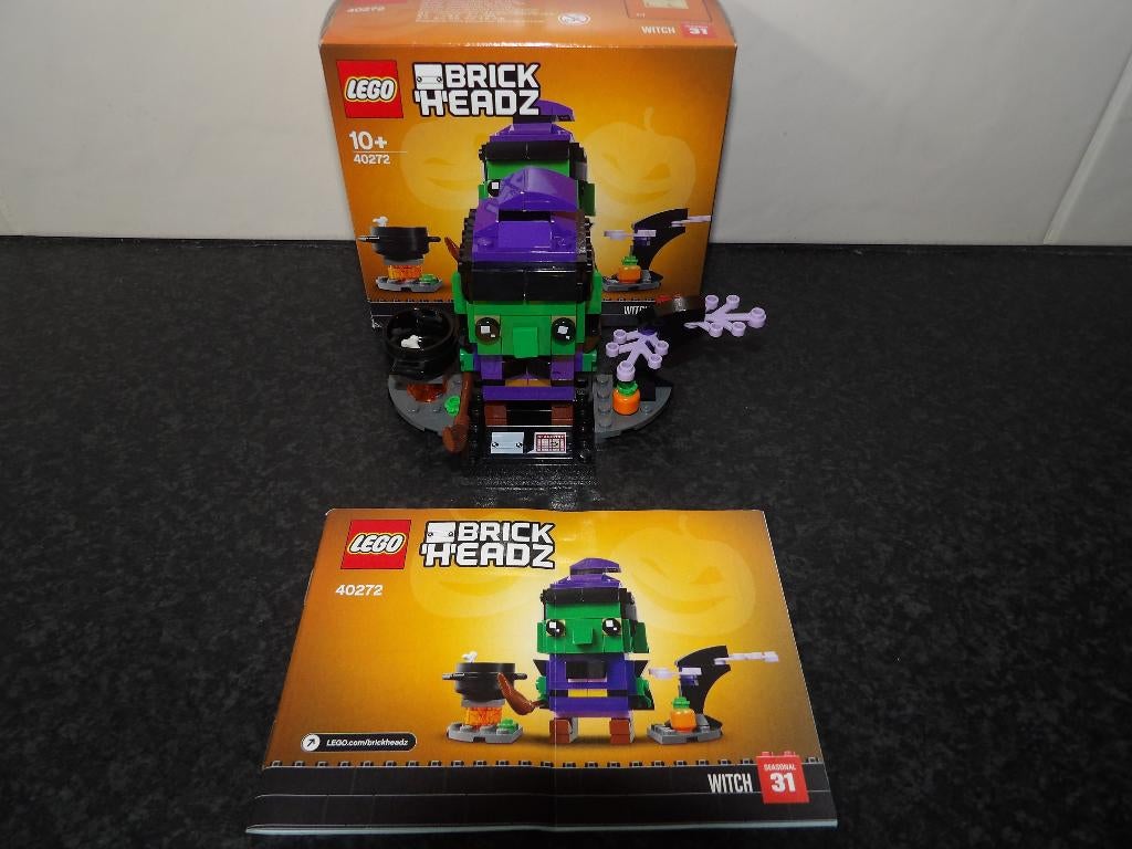 Als nieuw Lego Brickheadz 40272 Halloween heks nr 31 incl do, Ophalen of Verzenden, Zo goed als nieuw, Complete set, Lego