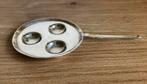 Miniatuur zilveren poffertjespan 18e eeuw, Antiek en Kunst, Antiek | Goud en Zilver, Ophalen of Verzenden