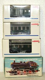 Marklin Stoom Trein, met loc, wagons, rails en trafo ANALOOG, Wisselstroom, Ophalen of Verzenden, Analoog, Märklin