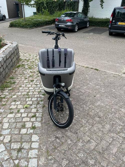 Gazelle Makki Load, Fietsen en Brommers, Fietsen | Bakfietsen, Zo goed als nieuw, Gazelle, 2 kinderen, Elektrisch, Huif, Ophalen