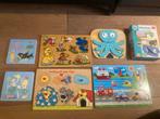 Houten Kinderpuzzels 6 stuks en 1 gratis babydieren puzzel, 2 tot 4 jaar, Gebruikt, Ophalen of Verzenden, Van hout