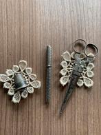 Antiek zilveren naaigarnituur, Antiek en Kunst, Antiek | Goud en Zilver, Verzenden, Zilver