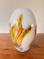 Vaas / bloemenvaas - glas - dikwandig glas, Antiek en Kunst, Ophalen of Verzenden