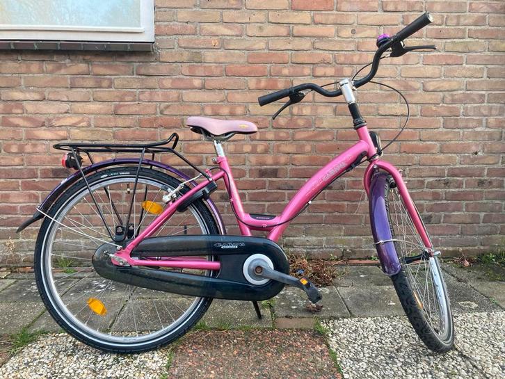 Batavus Gabana 24 inch meisjesfiets, Fietsen en Brommers, Fietsen | Dames | Damesfietsen, Gebruikt, Batavus, Versnellingen, Minder dan 47 cm