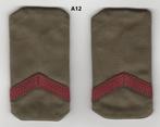 set rangen epauletten Soldaat 2e klasse (A12), Verzamelen, Verzenden, Landmacht, Nederland, Embleem of Badge