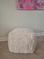 Poef NOUS creme kleur, wol! Nieuwstaat!, Ophalen of Verzenden, Zo goed als nieuw, Rond, Minder dan 50 cm