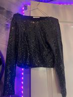 Glitter topje - nooit gedragen!, Kleding | Dames, Gelegenheidskleding, Overige typen, Zwart, Maat 42/44 (L), Nieuw