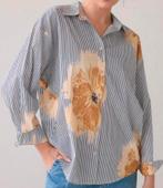 Summum blouse ruimvallend bloem streep 46 nieuw, Summum, Verzenden, Nieuw, Maat 46/48 (XL) of groter