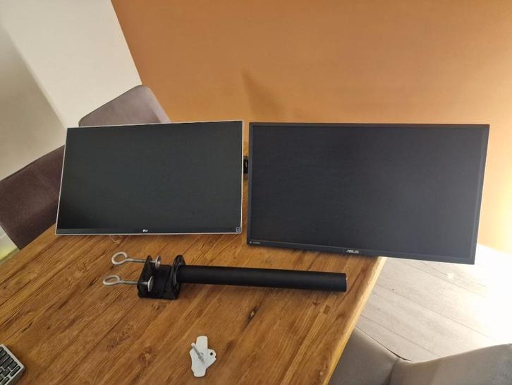 27 inch beeldschermen 2x gamen en werk, Computers en Software, Monitoren, Gebruikt, 101 t/m 150 Hz, DisplayPort, HDMI, Gaming