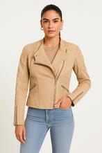 Oakwood leren jas maat S, Kleding | Dames, Maat 38/40 (M), Beige, Ophalen of Verzenden, Zo goed als nieuw