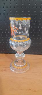 Antiek Glas met Wapenschild, Ophalen of Verzenden