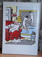 Kuifje poster in lijst [Tintin Reading 1995], Ophalen, Rechthoekig Staand, Met lijst, Deurposter of groter