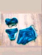 3-delige bikini set, Kleding | Dames, Badmode en Zwemkleding, Ophalen of Verzenden, Zo goed als nieuw, Blauw, Bikini
