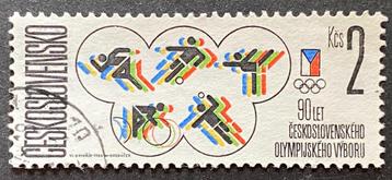 679. Tsjechoslowakije gestempeld = OLYMPISCHE SPELEN =  beschikbaar voor biedingen