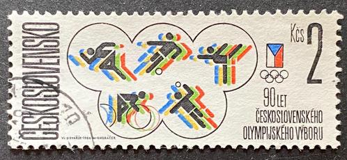 679. Tsjechoslowakije gestempeld = OLYMPISCHE SPELEN =, Postzegels en Munten, Postzegels | Thematische zegels, Gestempeld, Sport