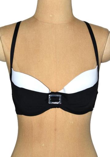 Nieuwe Sapph bikinitop, top, zwart/wit, Mt. 70 D beschikbaar voor biedingen