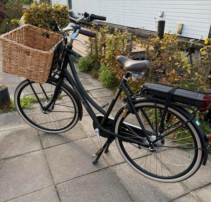 Cortina E-U4 elektrisch (2024), 1300km, extra sterke accu, Fietsen en Brommers, Elektrische fietsen, Zo goed als nieuw, Cortina