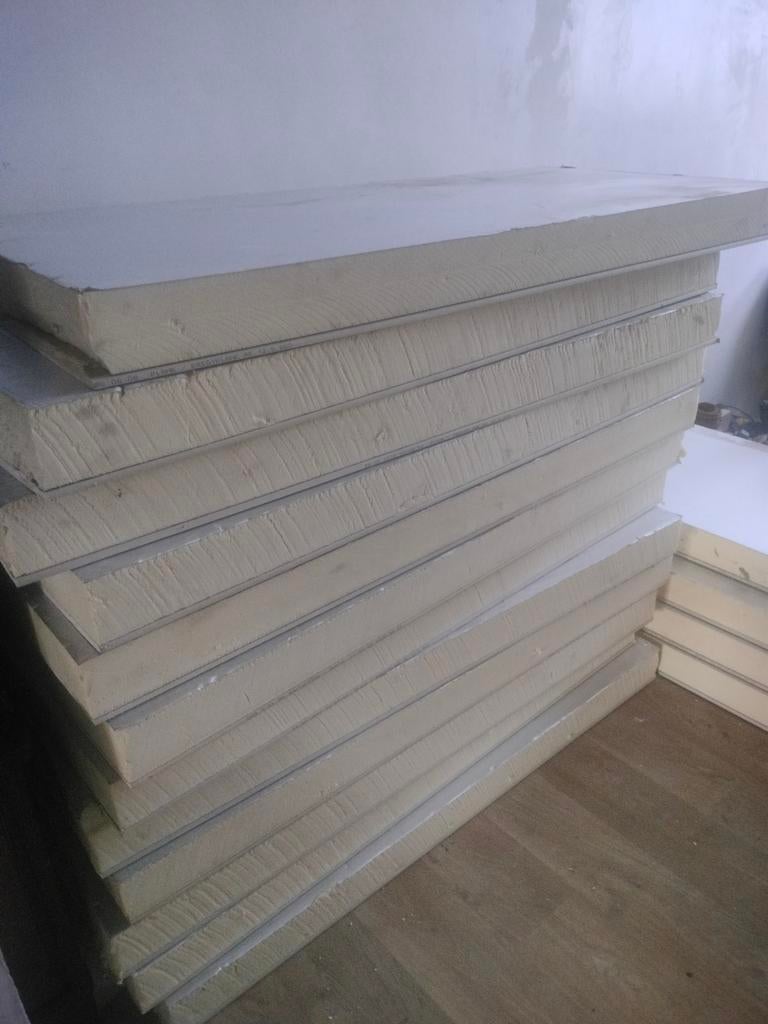 Pir platen met gips, Ophalen, Hardschuim (Pir), 8 tot 12 cm