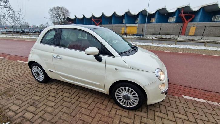 Fiat 500 1.2 C 2008 Panoramadak, Auto's, Fiat, Particulier, Airbags, Airconditioning, Bluetooth, Lederen bekleding, Panoramadak