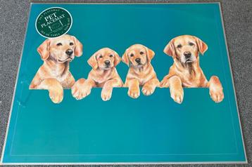 8x Placemat Labrador blond 55x42cm beschikbaar voor biedingen